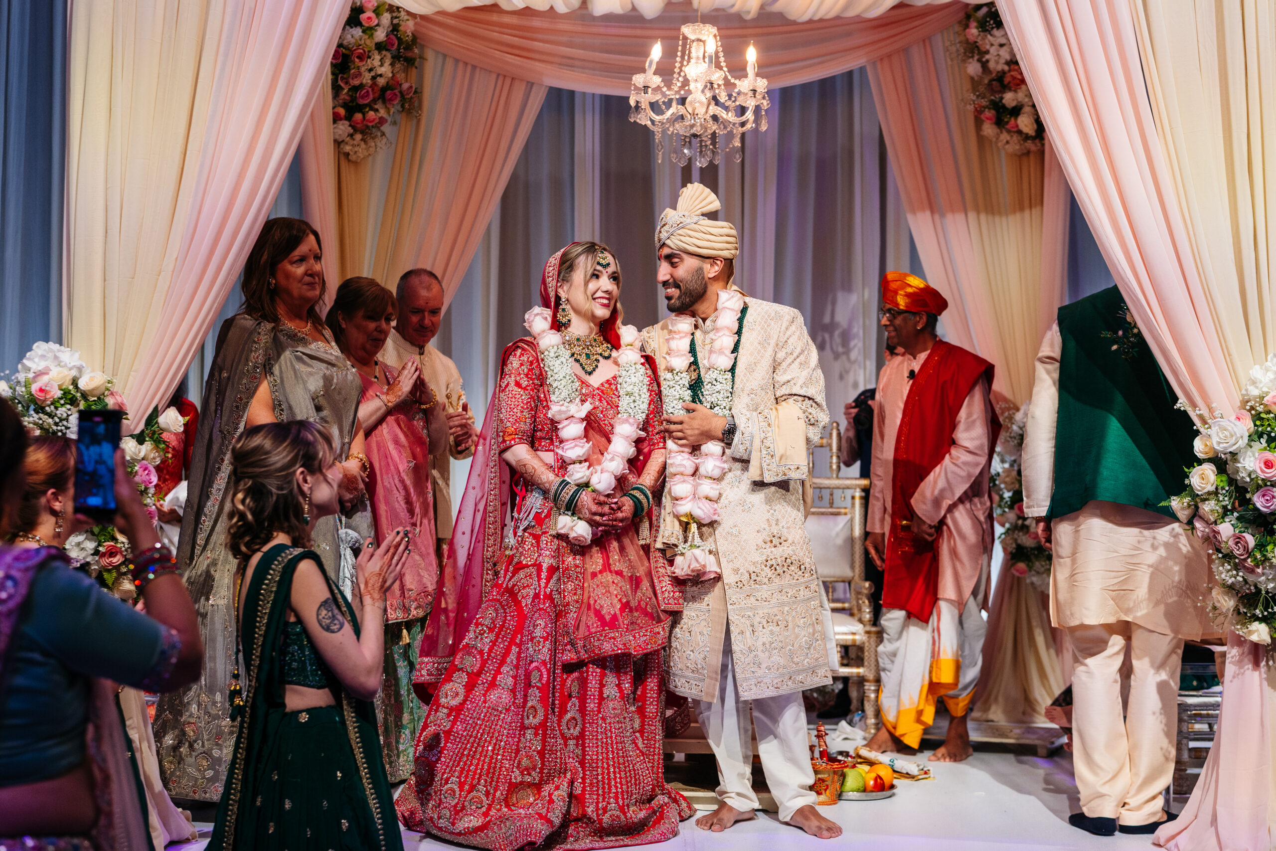 Multicultural wedding held at the historic Baltimore venue taken by Photography by Brea