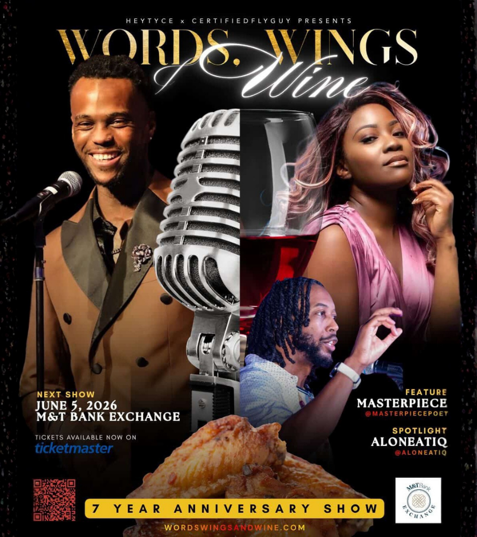 Words, Wings & Wine returns to the M&T Bank Exchange for its 7-year celebration.